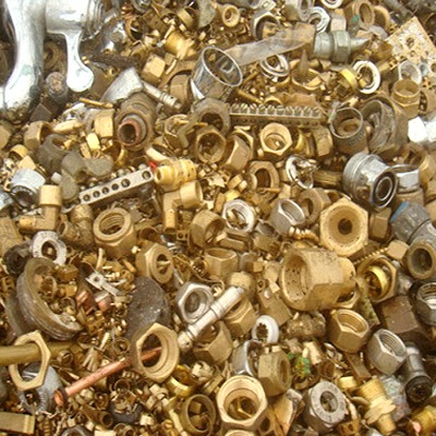 Brass scrap ready for recycling