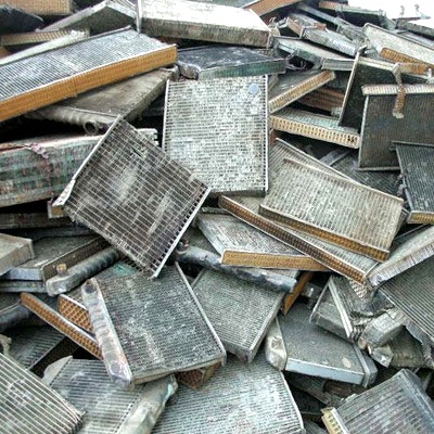 Radiator scrap ready for recycling